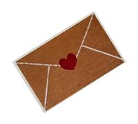 Genérico Tapis de porte de Saint-Valentin Paillasson de balcon avec enveloppe