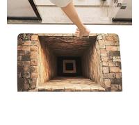 Genérico Tapis de sol 3D Rugs Optical Illusion 3D Hole Illusion Rug Floor Mat | Non-Slip Realistic Funny Carpet, For Living Room Kitchen Entrance Floor Apartment Farmhouse Office, Hôtel Indoor Outdoor