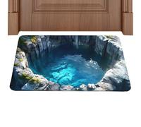 Genérico Tapis effet illusion - Paillasson antidérapant avec effet piège - Tapis 3D pour porche, entrée, salle de bain, cuisine, intérieur et décorations d'Halloween