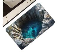 Genérico Tapis illusion optique | Paillasson antidérapant décoratif 3D avec effet visuel pour cuisine, salle de bain, entrée, porche, décoration Halloween et intérieur