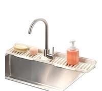 Genérico Tapis pour évier de cuisine | Protecteur en silicone avec pente de 15° et 69,85 cm | Anti-éclaboussures pour évier - pour plan de travail et sous l'évier dans la cuisine, salle de bain RV