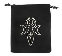 Genérico Tarot Card Bag - Pochette de rangement de luxe pour cartes Oracle, outils de divination, sorcières, païens, lecteurs de tarot (, Déesse (Goddess), Consulte la descripción, Voir description