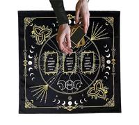Generico Tarot Card Tablecloth, Tarot Witchery Supplies | Thickened Velvet Fabric Cards Square Table Napkin For Altar, Cave Room, Kitchen, Bar, Picnic, Divination, Spiritual Decor