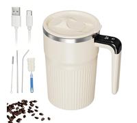 Generico Tasse à café auto-mélangeant | Verre mélangeur rechargeable de 400 ml avec affichage de la température - Tasse à café avec agitateur électrique | Pour la maison, les voyages, le bureau