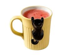 Genérico Tasse à café avec chat | 350 ml Vaisselle Aesthetic amusante pour boissons - Tasse drôle animale pour thé, lait ou eau à la maison, au bureau, à la chambre ou pour les et