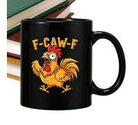 Genérico Tasse à café avec poule - 325 ml en céramique pour boissons | Chope à bière pour la maison, pour collectionneurs, Halloween, vin, bière, studio, bureau, restaurant, hôtel, enseignants