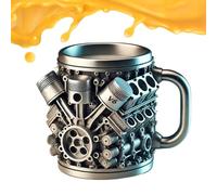 Genérico Tasse à café - Tasse à café en acier inoxydable | en acier inoxydable - étanche avec isolation à double paroi pour randonnée, camping, pique-nique, voiture, salle de sport, large, facile