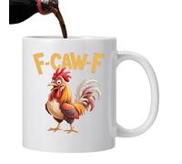 Genérico Tasse amusante pour café - Céramique avec coq drôle de 325 ml, Conteneur de thé de coq - Pour café, thé, lait, chocolat chaud, anniversaire, hommes et collègues de travail