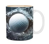 Genérico Tasse de golf - Tasse cadeau, Amant du golf | Tasse à café en céramique classique avec balle de golf, cadeaux inspirants pour collègues, père et