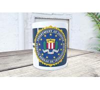 Genérico Tasse FBI - Federal Bureau of Investigation - Idéal pour offrir à tout amateur de conspirations et de culture pop.