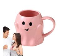 Generico Tasse Halloween - 44 cl tasse en céramique fantôme drôle, tasses à thé réutilisables, pour usage quotidien, fête, université, club de vacances, chambres dortoir, soirées de jeux