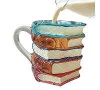 Genérico Tasse livre | Tasse pour boissons, tasses à café originales - Cadeau pour lecteurs, lecteurs écrivains et bibliothécaires pour vin, lait et