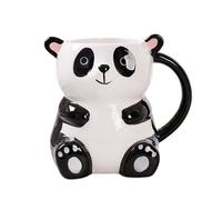 Genérico Tasse Panda - Récipient pour boissons à thé de 500 ml | Tasse en céramique avec animaux de dessins animés | Pour cappuccino lait cacao bière café restaurant cuisine Noël