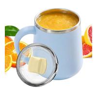 Genérico Tasse thermique pour café, 450 ml réutilisable à double paroi, tasse de café de voyage thermique | Pour maison, bureau, école, camping, sport, eau chaude et froide