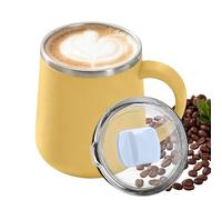 Genérico Tasse thermique réutilisable anti-fuite 450 ml, tasses de voyage pour café et boissons, pour boissons chaudes et froides, lait, maison, bureau, école, résidence, camping, sports