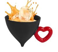 Genérico Tasses à café | 120 ml Tasse en céramique avec poignée en forme de cœur - Tasse en céramique pour café adorable pour femme, cadeau d'anniversaire, Saint-Valentin, décoration maison, bureau