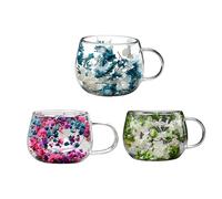 Generico Tasses à Café À Double Paroi - Verre Résistant À La Chaleur De 300 Ml | Décoratif | Verre D'eau Isolé | Verres En Borosilicate Haute Température | Camera Da So