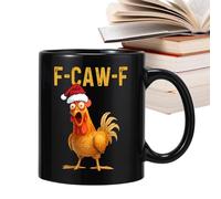 Generico Tasses à café avec coq, 350 ml Manche ergonomique en céramique à thème animal | Coq à thé, pour automne, vacances, Noël, anniversaire, fête, maison, cuisine, femmes, hommes, amoureux des