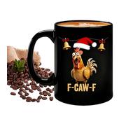 Generico Tasses à café avec coq, en céramique pour petit-déjeuner - thé,Pour femmes, hommes, maison, travail, fête d'anniversaire, routine matinale, libre de fin de semaine