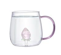 Generico Tasses à Café Avec Fleurs - Rose 3D | Thé Et Café Cactus Cup -Tazźe Transparents Multi-usages | Mignon Täzze En Borosilicate Avec Poignée Cadeau Pour Les Amateurs De En F