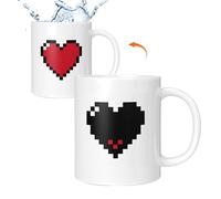 Generico Tasses à café changeantes de couleur, changement de couleur sensible à la chaleur, tasses de sublimation, changement de chaleur du café de Noël pour collègues, famille, meilleur ami