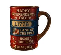 Generico Tasses Patriotiques,Café Heureux Jour Indépendance | Conteneur Décoratif En Résine Pour Boissons Célébrations Occasions Spéciales