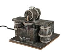 Generico Taverne avec un tonneau qui distribue du vin cm 14 x 14,5 x 14 h