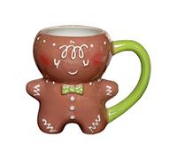 Generico Tazze Di Pan Di - Tasses à café en céramique de Noël, pot de chocolat chaud avec poignée du couvercle