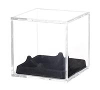 Generico Teca Baseball | avec base en velours et protection anti-poussière en acrylique | vitrine cube pour Baseball | pour intérieur extérieur club sportif maison jeu signée séjours fenêtre