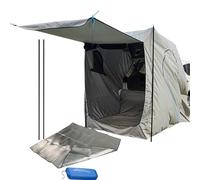 Genérico | Tente imperméable en tissu Oxford pour | multifonctionnelle de grande capacité avec tapis de voiture, hayon, berline, camionnette, tente, Ensemble Basic + Hall Pole, Voir la description