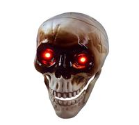 Genérico Têtes de crâne effrayantes - Crâne humain effrayant | Réplique d'accessoires de crâne d'Halloween | Réplique effrayante du crâne humain | House Patio Graveyard Secret Roo