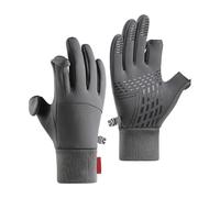 Generico Thermiques d'hiver de cyclisme - Imperméables et antidérapants, doublés en polaire chaude, compatibles avec écran tactile, design avec doigts recadrés pour et randonnée | Sports hors