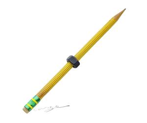 Genérico Threaded Pencil Fidget - Calming Textured Writing Tool | Stress Relief And Focus Penciil Students | Portable Fidget Adultes, Kids At Home, School, Or Travel, Sensory-Friendly Stationery