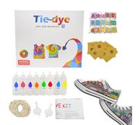 Generico Tie Dye | Kit de Serviettes avec Coloration Réserve | Ensemble de Peinture pour Tissus pour Maison École Extérieur sur Chapeaux Vêtements Foulards Linge
