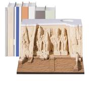 Genérico Tiebo-Away Bloc-notes, tampons de mémo sculpture d'art en papier - Tiebo-Away Notepad | Paper Talling Art Craft Sticky Memo Pad avec couverture