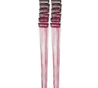 Generico Tinsel avec clip pour cheveux, 12 pièces 50 cm ou Tinsel Glitter - pour cheveux éclatants - pour costume, fête, cosplay, fête, anniversaire, vacances quotidiennes