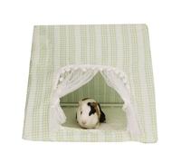 Genérico Tipi Lit pour petits animaux de compagnie - Tipi doux triangulaire pour hérisson, lapin ou chinchilla | Abri lavable confortable pour cages de repos