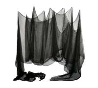 Generico Tissu effrayant d'Halloween - Gaze extensible spectrale 76 x 400 cm, maille en coton légère, tissu décoratif résistant, grande propriété d'horreur | Excellent impératif