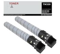 Genérico TN328 TN-328 Lot de 2 cartouches de toner noir compatible avec Konica Minolta AAV8150