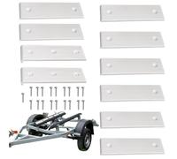 Generico Toboggans à château pour bateaux, toboggans à château pour | 3 x 10 niches pour remorque de bateaux | 10 roulements coulissants pour niches pour résistants, kit de planche pour c