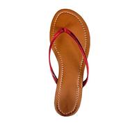 Generico Tongs Femme Compensée Léger Doux Antidérapant Chaussons Élégants Confortable Été Douche Tongs Piscine Mode Arch Support Avec Compensée Flip Flop Ouvert Mer Plage Orthotic Sandales Mer, rouge
