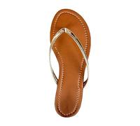 Generico Tongs Femme Compensée Léger Doux Antidérapant Chaussons Élégants Confortable Été Douche Tongs Piscine Mode Arch Support Avec Compensée Flip Flop Ouvert Mer Plage Orthotic Sandales Mer, or, 37