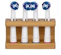 Generico Toothbrush Storage Rack - 3,54 pouces Wooden Toothbrush Holder | Organisateur de salle de bain en bois - Multi Hole Countertop Stand for Family Bathroom Toothbrushs Storage And Efficient