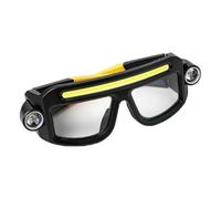 Generico Torche frontale rechargeable - LED étanche rechargeable avec lunettes, lampe frontale pour mécanique avec lunettes de protection, pour nuit, cyclisme, randonnée, escalade