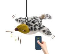 Generico Touch Actived Bird Cat Gat Toy - Rechargeable avec Catnip, Jouet pour Oiseaux de Simulation Interactive | Bird en Peluche réaliste pour l'exercice de, de Jeu Amusant et St