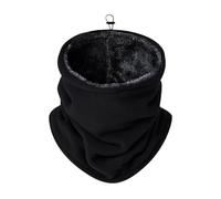 Generico Tour de cou d'hiver - Couverture en respirante coupe-vent et réglable | Bande thermique pour le cou, pour femme, ski, neige, hiver, moto, course et activités de plein air, Noir