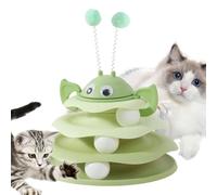 Generico Tower Fun Ball - PP 30x24x24cm | 3 couches Exercise Ball Tower | Cat Roller Toy Interactive Indoor Cat Turntable Toy For Living Room Bedroom Basement Apartment Home Outdoor Play