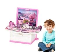 Genérico Toy Book Charm Keychain - 3D Mini Popup Fidget Toy, Mignon Backpack Key Ring Accessory | Fun Creative Charm Gift Boys Girls Kids, Small Portable Toys For School Bags Travel Everyday Use