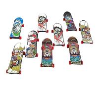 Generico Toy Skateboard Finger - Multicolor, 12 Pack Mini Finger Boards, Novelty Fingerboard Skateboard Starter Kit, 96mm Length, Design réaliste, Wheels, Foam Grip Tape | Kids, Teens, Adults, Party