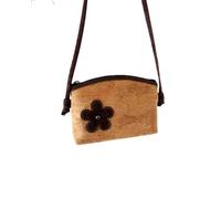 Genérico Tradeinhouse Sac à bandoulière pour femme, en liège naturel, 20,5 x 4,5 x 14,5 cm, style décontracté, fermeture éclair, avec poches intérieures et extérieures, Beige